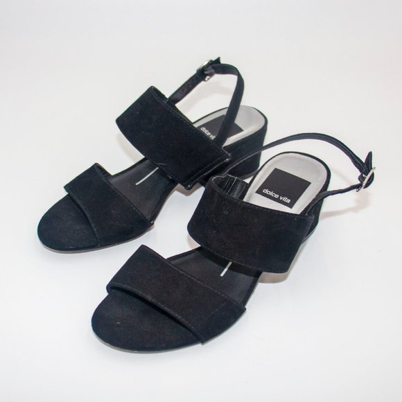 Dolce Vita "Lorne" Black Sandals Size 2 - Picture 2 of 5
